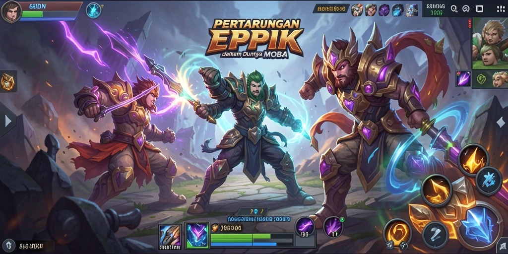 Screenshot gameplay epik dalam 68IDN, penuh aksi dan strategi tim.