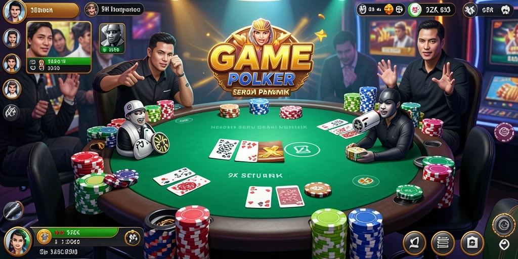 Tampilan gameplay 9ZK dengan suasana poker yang seru dan kompetitif.