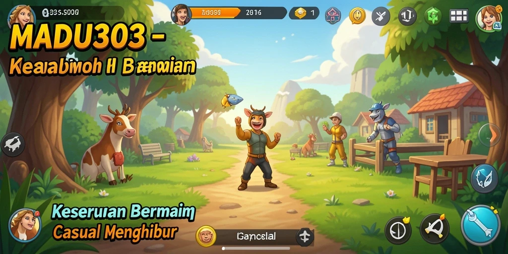 Gameplay MADU303 yang menyenangkan dan penuh warna.