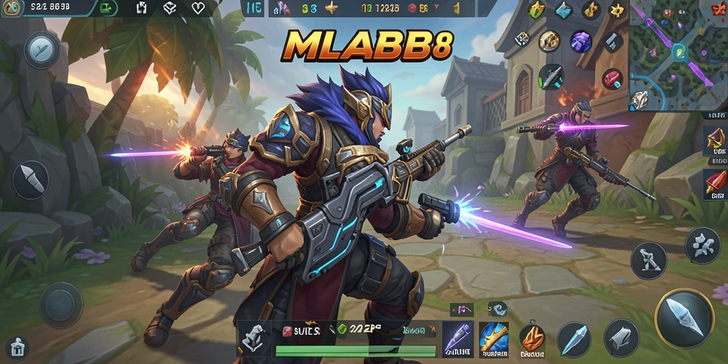Tangkapan layar gameplay MLBB8 dengan aksi pertempuran yang seru.