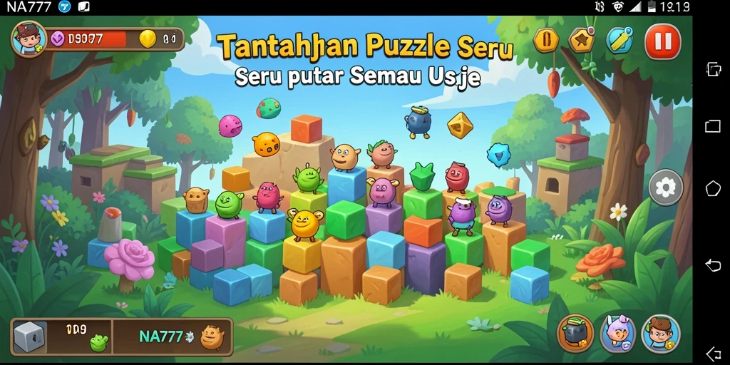 Screenshot gameplay NA777 menunjukkan teka-teki yang menarik dan menantang.