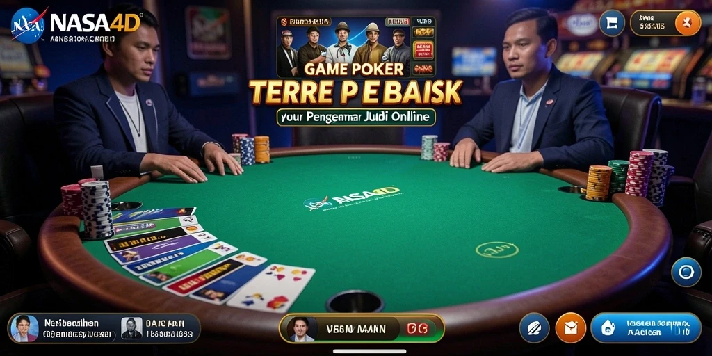 Tampilan gameplay Poker yang menarik dan mendebarkan.
