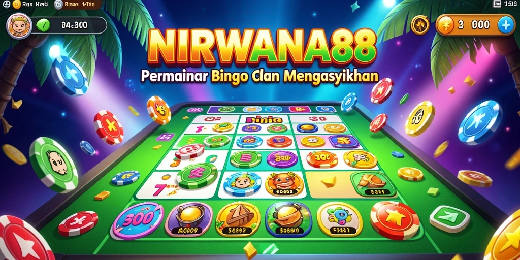 Screenshot gameplay NIRWANA88 yang menampilkan suasana Bingo yang seru.