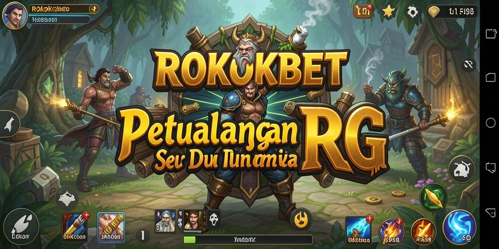 Tampilan gameplay ROKOKBET yang mendebarkan di dunia RPG.