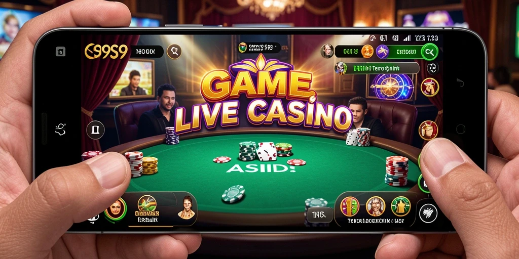 Tampilan gameplay Live Casino yang mendebarkan di S9S9.