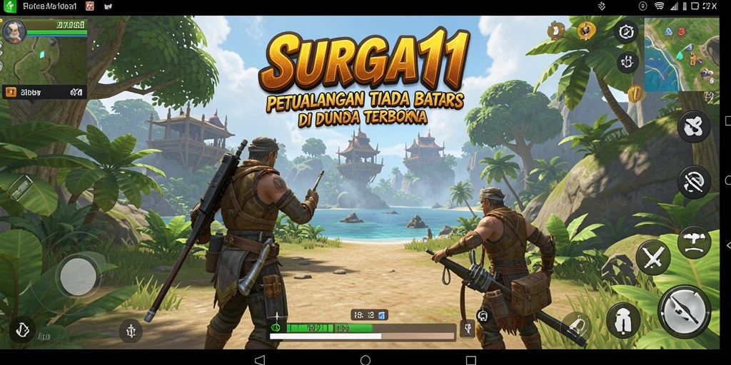 Tampilan gameplay <strong>SURGA11</strong> yang menakjubkan dengan dunia terbuka yang luas.