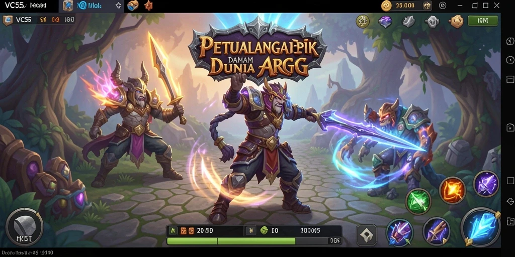 Screenshot gameplay ARPG yang mendebarkan dan penuh aksi.